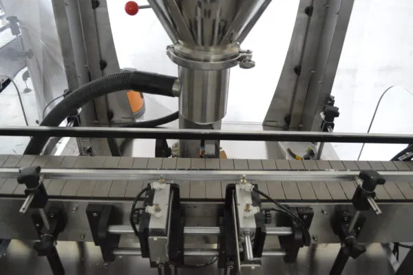 Automatic powder filling machine with stainless steel hopper