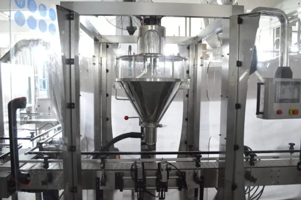 Vertical auger filling machine for powder products