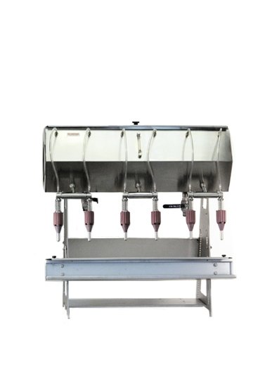 Wine Bottle Filling Machine with multiple filling heads for automated winery bottling operations
