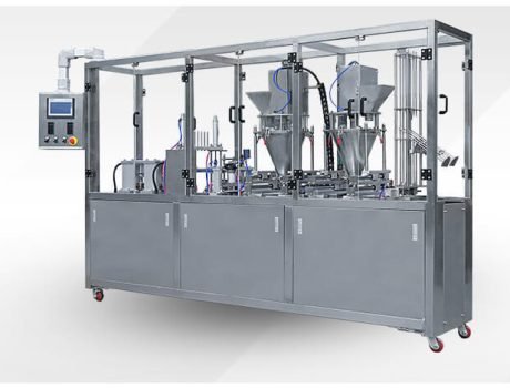 Automatic liquid filling machine with multiple nozzles