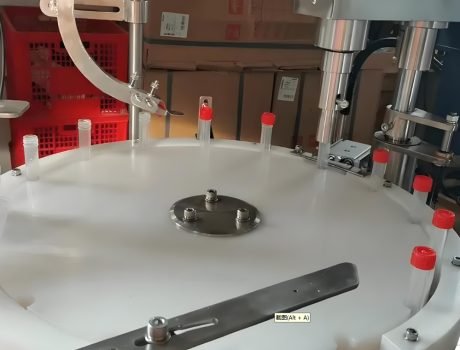 Rotary table component used in bottle filling machinery
