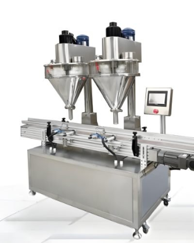 Automatic powder filling and packaging machine system